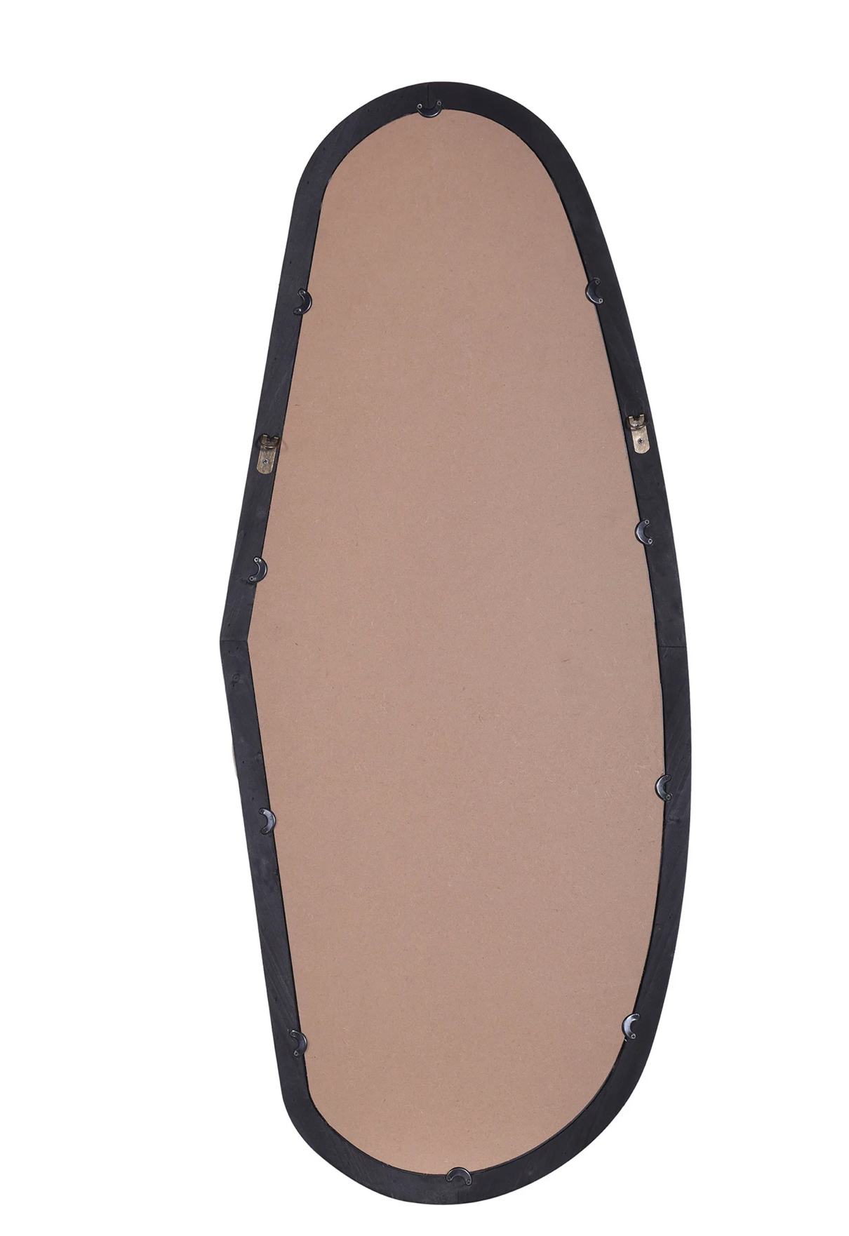 Organic Shaped Mirror Matte Black