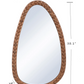 Organic Shaped Mirror Natural