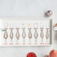 Stoneware Platter with Santa's Reindeer