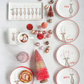 Stoneware Platter with Santa's Reindeer