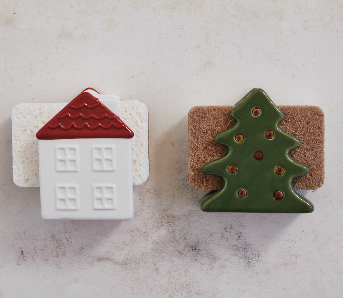 Tree Stoneware Sponge Holder