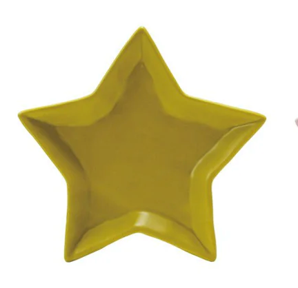 Stoneware Star Shaped Dish, Matte Finish, 6 Colors