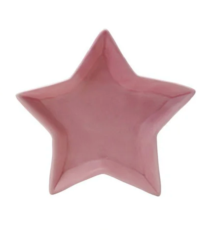 Stoneware Star Shaped Dish, Matte Finish, 6 Colors