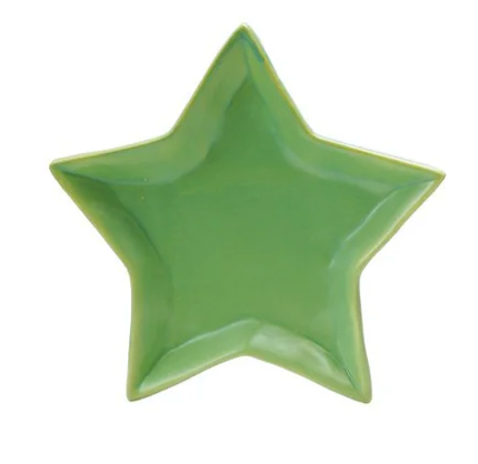 Stoneware Star Shaped Dish, Matte Finish, 6 Colors