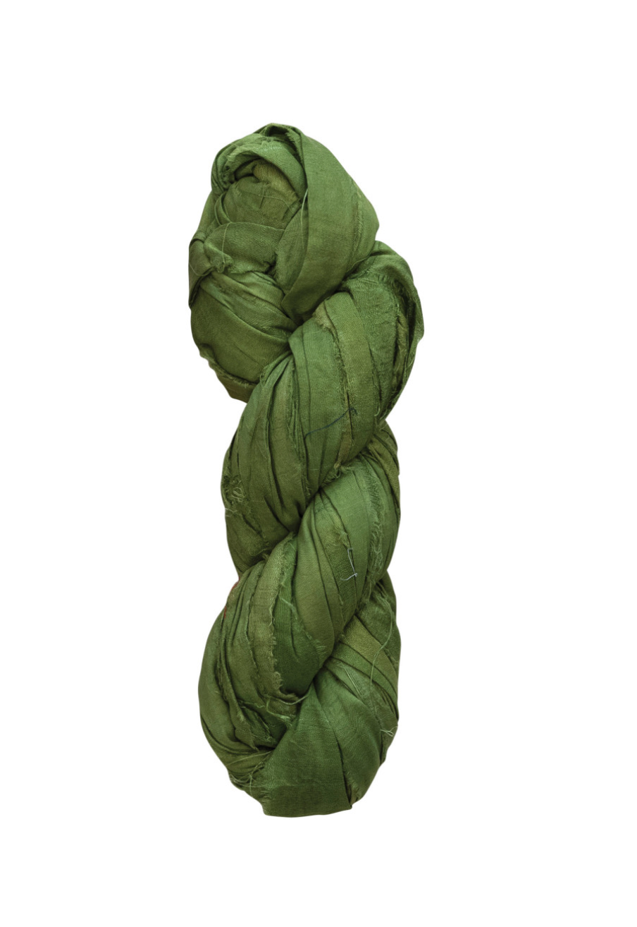 Recycled Torn Silk Ribbon