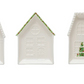 Embossed Stoneware House Plate