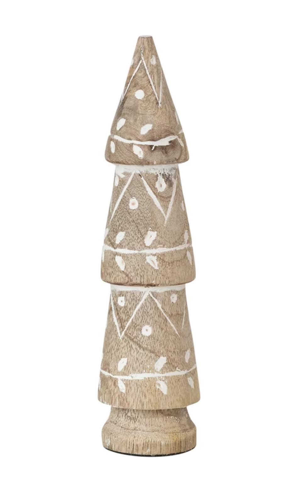 Hand Carved Mango Wood Tree w/design