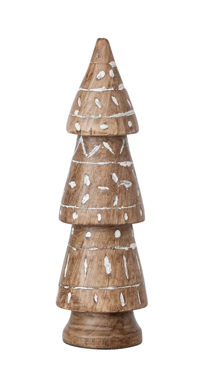 Hand Carved Mango Wood Tree w/design