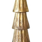 Carved Mango Wood Tree, Rubbed Gold Foil Finish