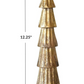 Carved Mango Wood Tree, Rubbed Gold Foil Finish