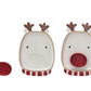 Stoneware Reindeer Shaped Platter w/ Dish, Set of 2 (Each One Will Vary)