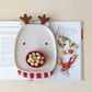 Stoneware Reindeer Shaped Platter w/ Dish, Set of 2 (Each One Will Vary)
