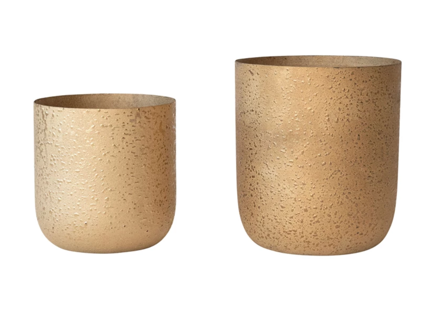 Textured Metal Planters