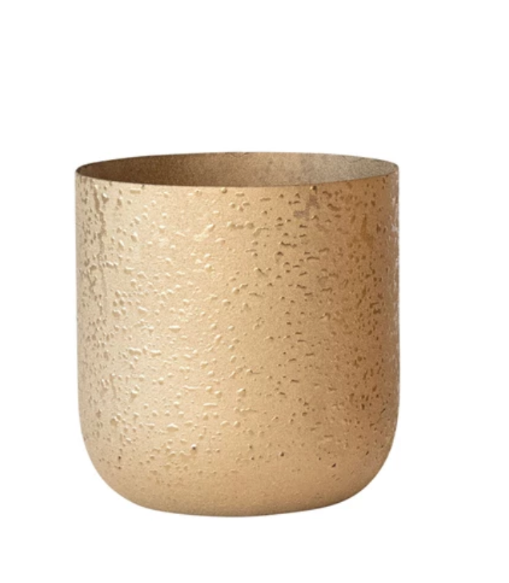 Textured Metal Planters