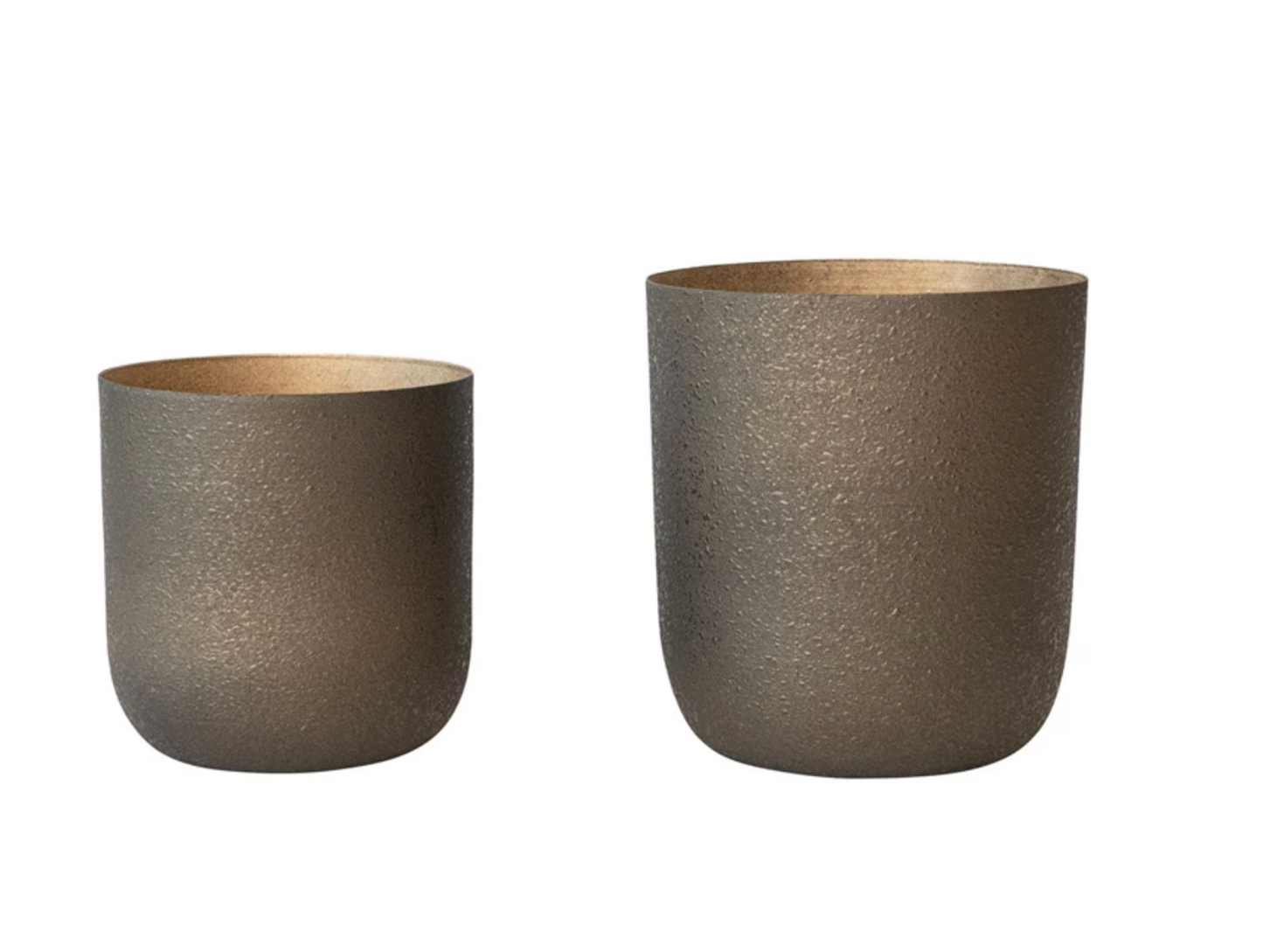 Textured Metal Planters