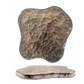 Decorative Mercury Glass Organic Shaped Platform, Silver Finish