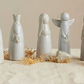 Stoneware Nativity Set, Reactive Glaze, White, Set of 9 (Each Will Vary)