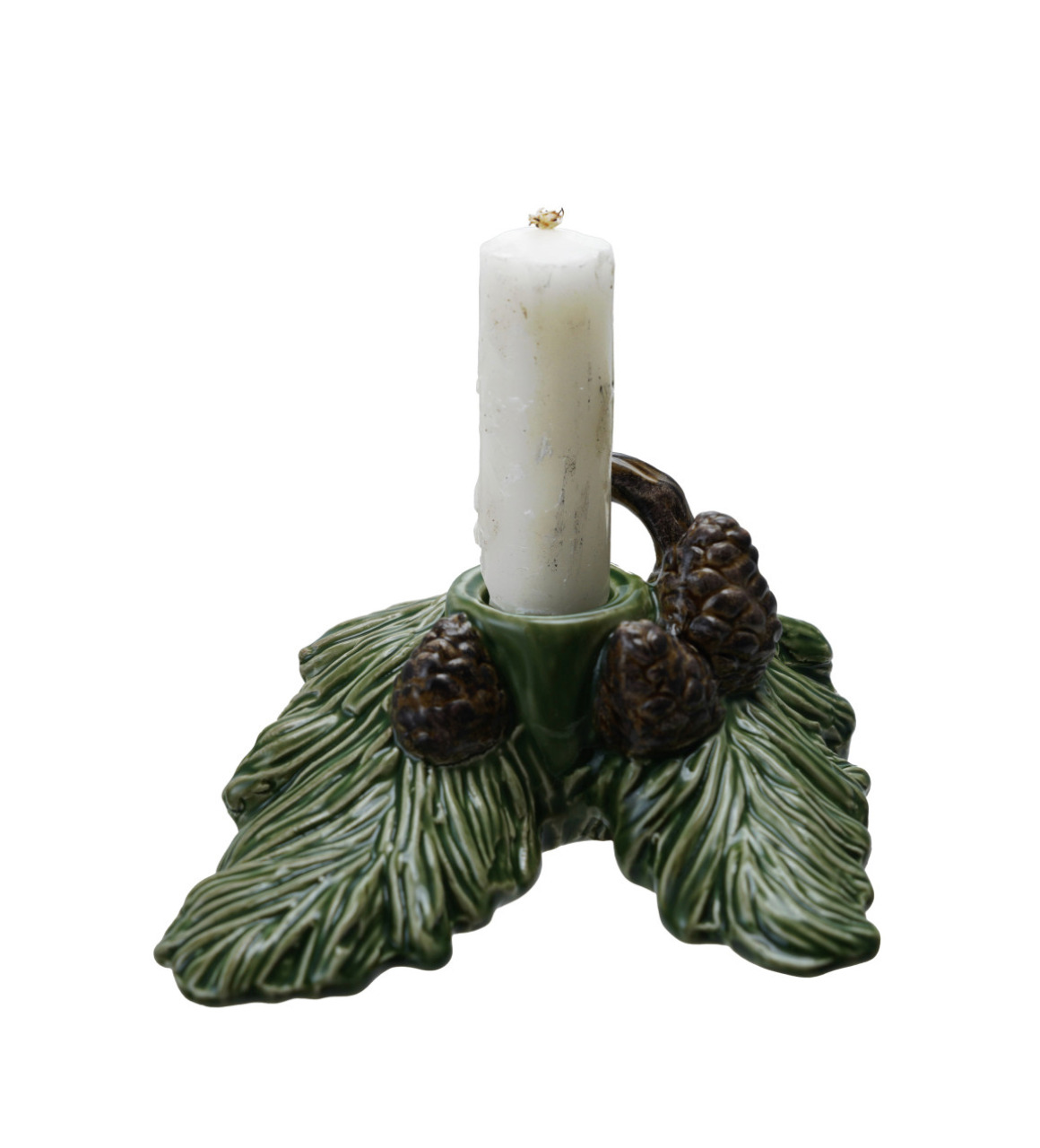 Ceramic Pine Bough with Pinecones Collection