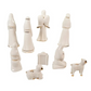 White/Gold Porcelain Nativity