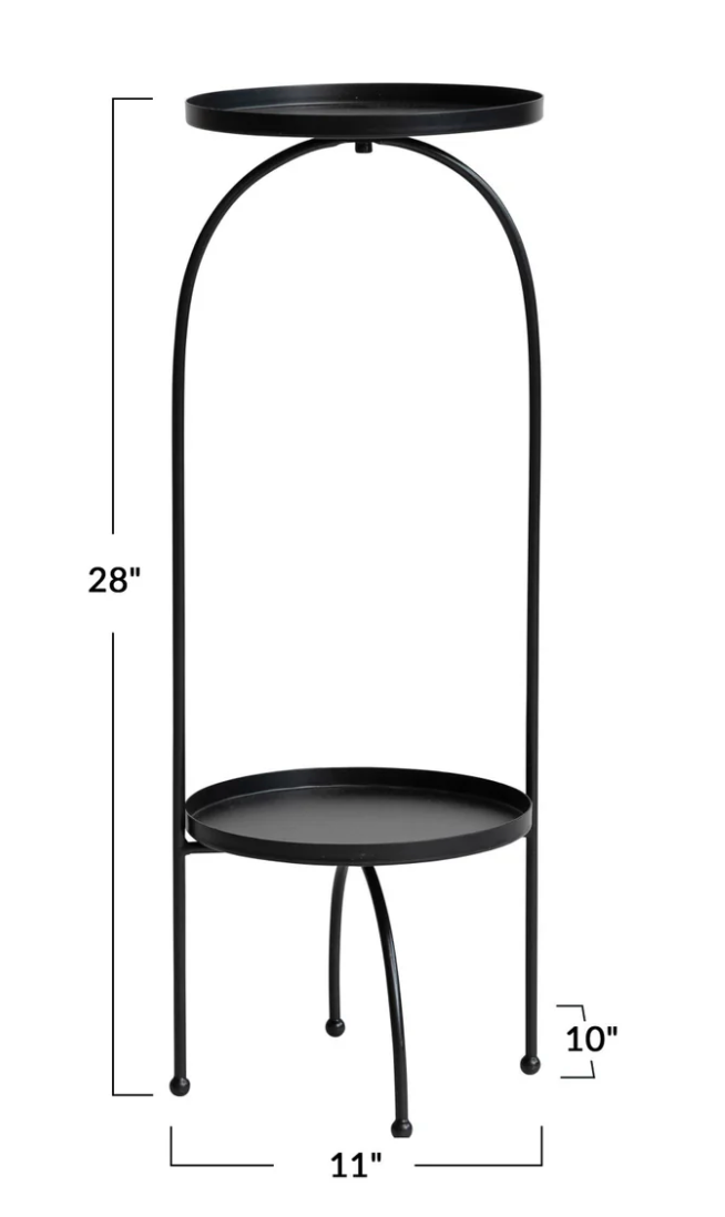 Black Metal Table/Plant Stand