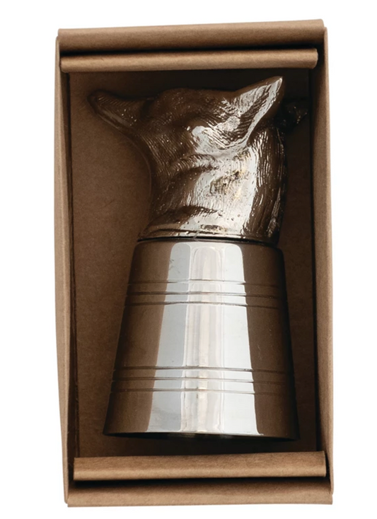 2 oz. Cast Aluminum & Stainless Steel Shot Glass