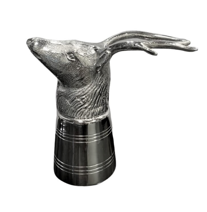 2 oz. Cast Aluminum & Stainless Steel Shot Glass