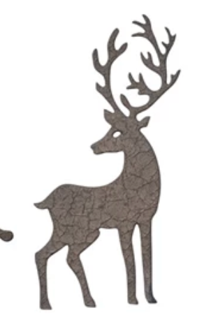 Textured Metal Holiday Icon Shaped Magnets
