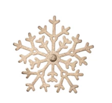 Textured Metal Holiday Icon Shaped Magnets