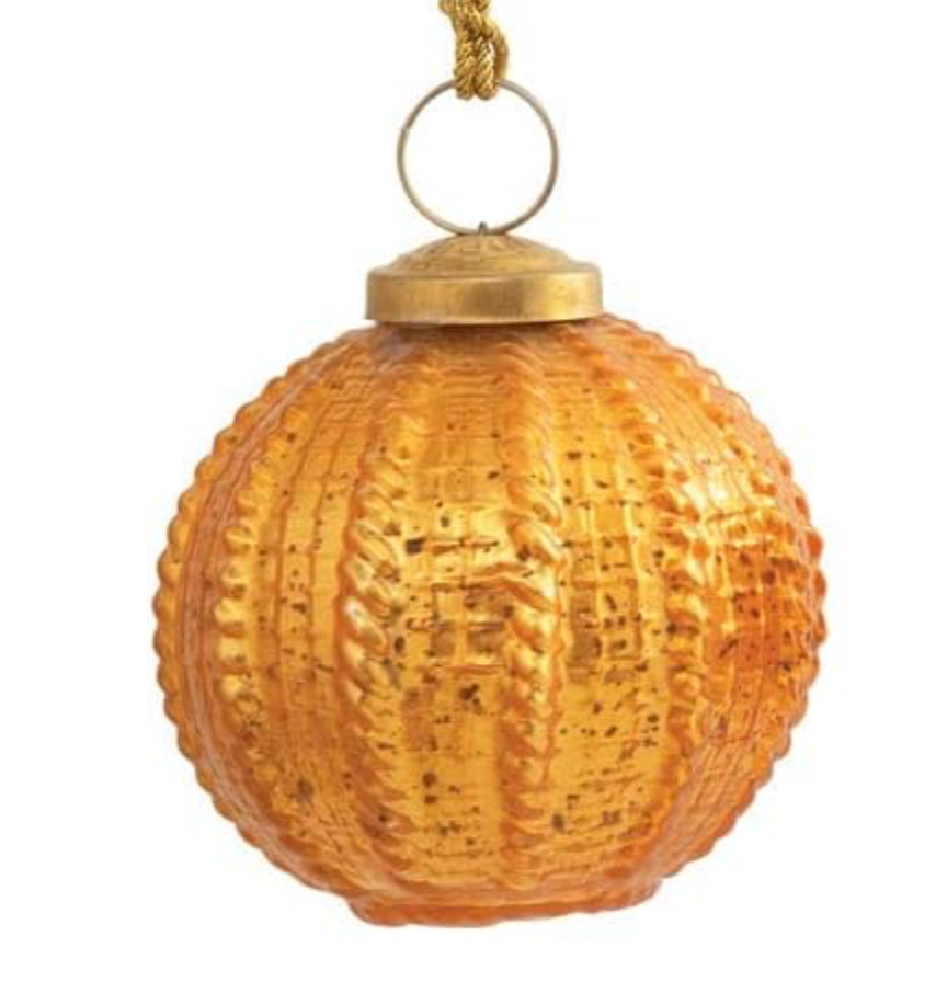 Embossed Glass Ornaments