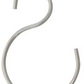 Large Hand-Forged Iron S-Hook, 4 Finishes