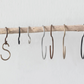 Large Hand-Forged Iron S-Hook, 4 Finishes