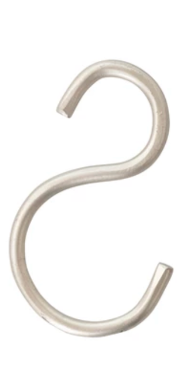 Small S-Hook, 4 Finishes
