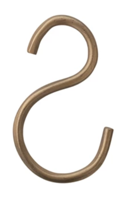 Small S-Hook, 4 Finishes