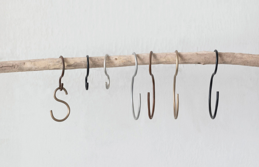 Small S-Hook, 4 Finishes