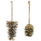 Metal Pinecone Ornament, 2 Styles