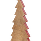 Mango Wood Christmas Tree w/ Red Enameled Edge