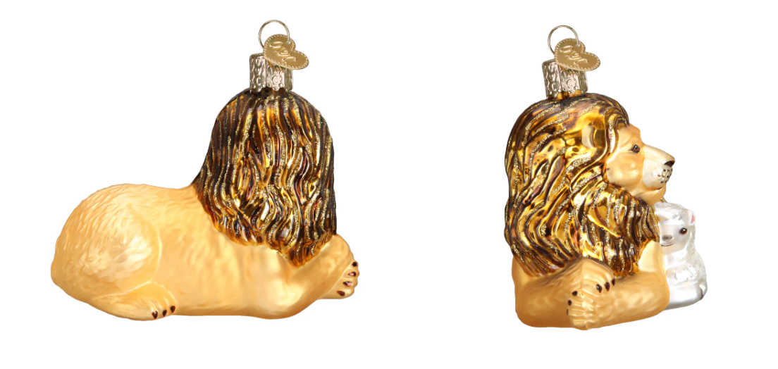 Lion and Lamb Ornament