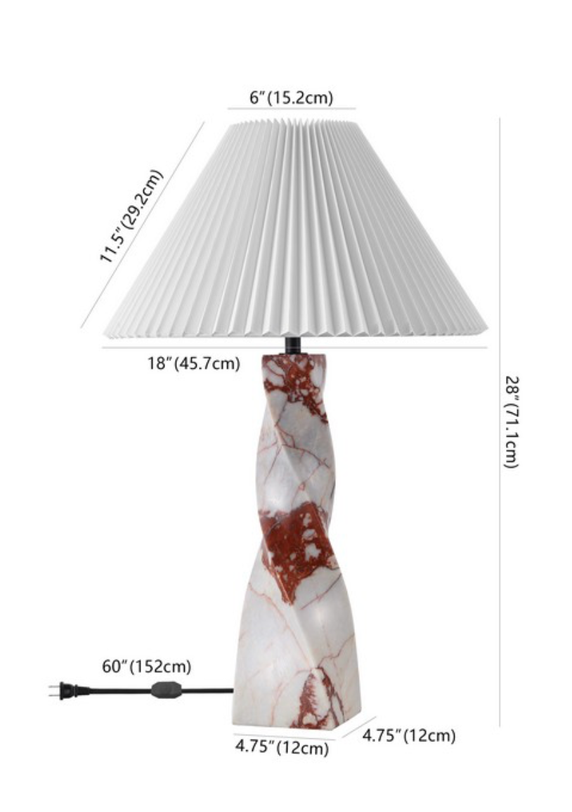 Mayalenn Marble Table Lamp