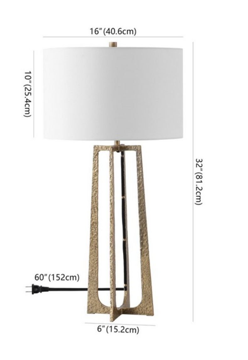 Pollyanna Metal Base Table Lamp