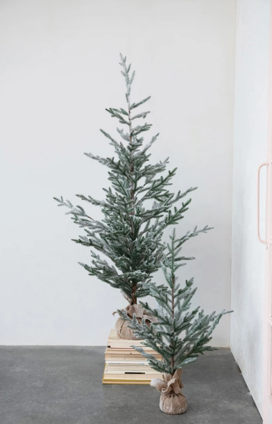 Faux Atlas Cedar Tree in Burlap