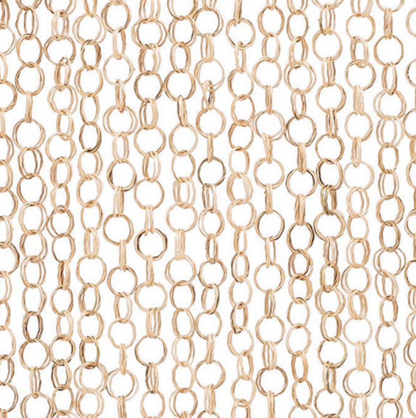 Natural Chain Link Bamboo Curtain