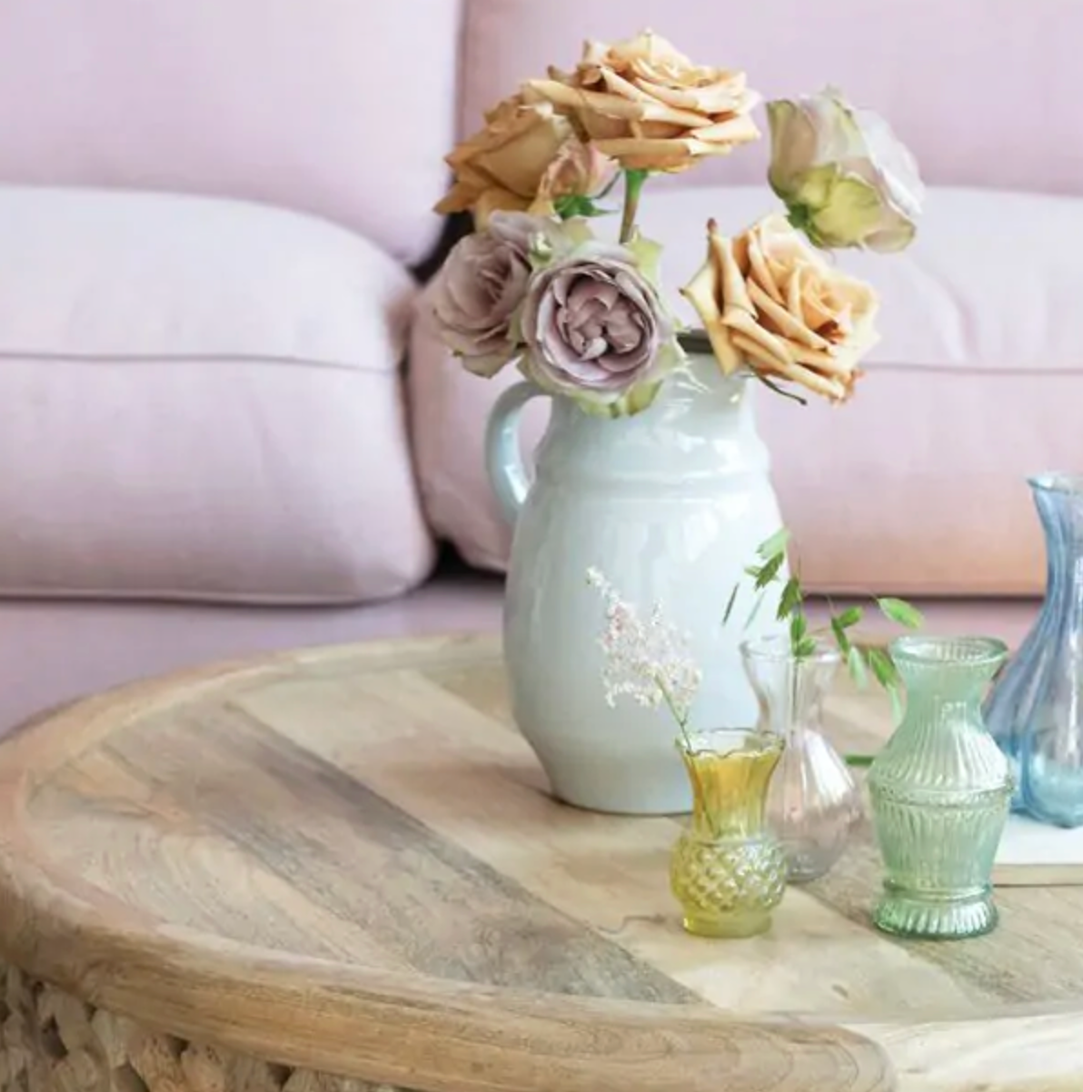 Reactive Glaze Stoneware Pitcher/Vase