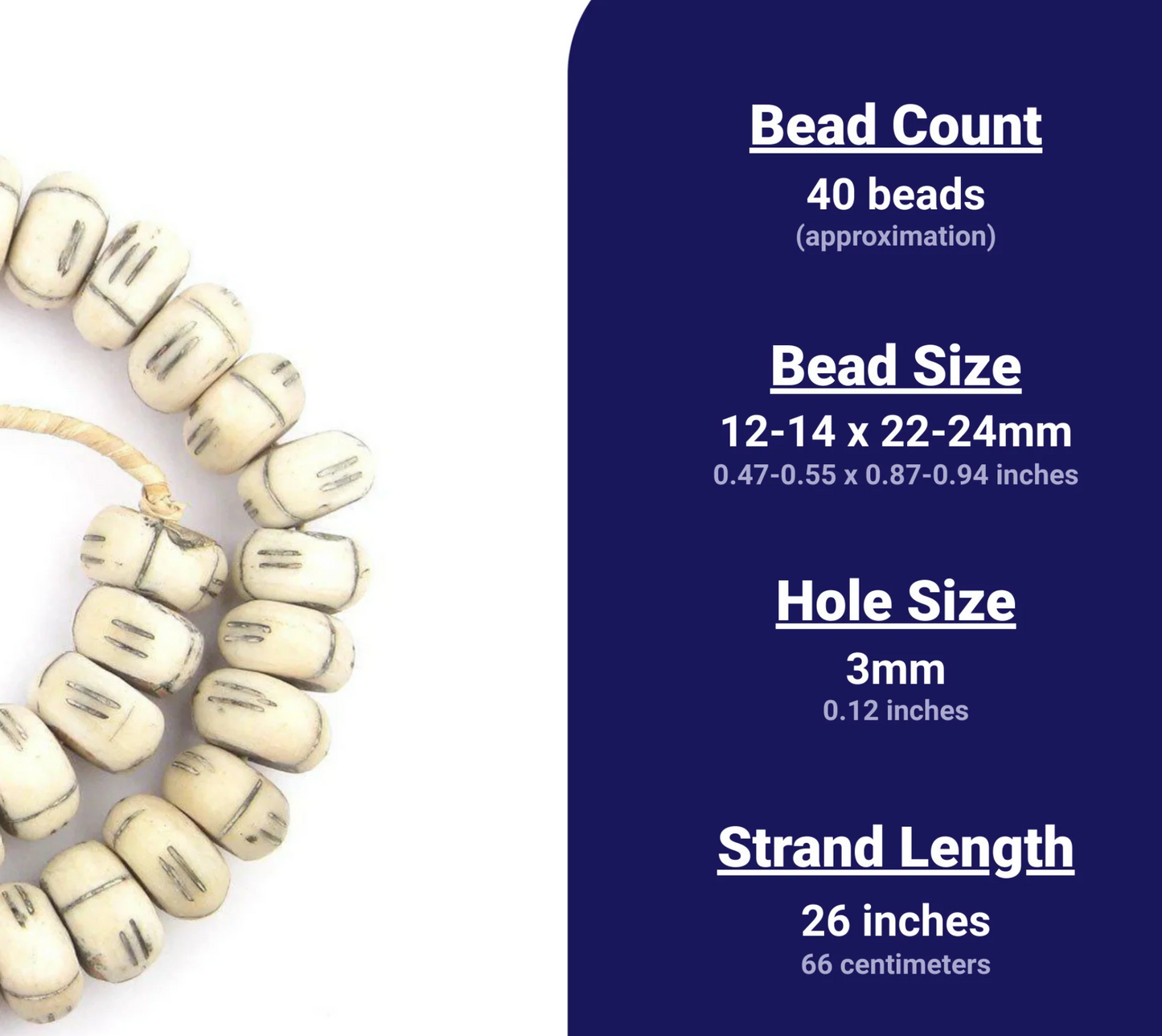 Tribal Bone Beads