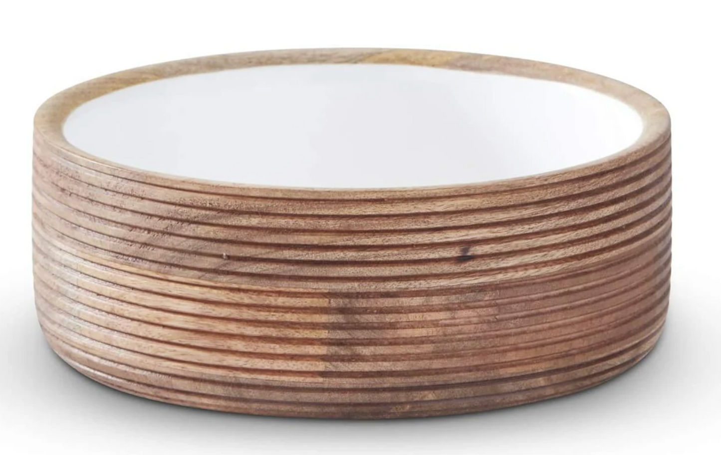 Ribbed Mango Wood Bowls