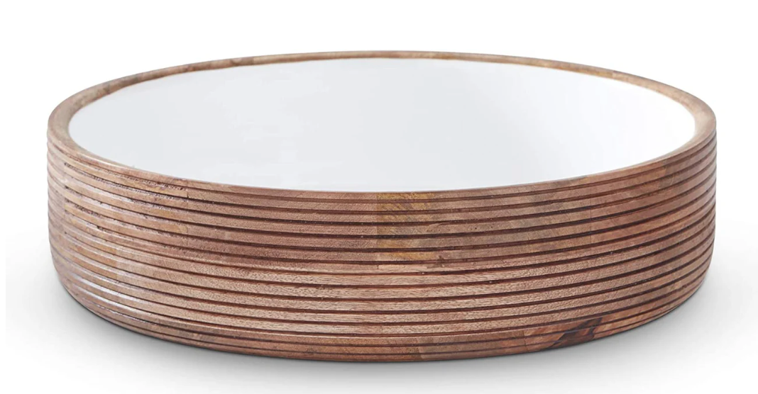 Ribbed Mango Wood Bowls