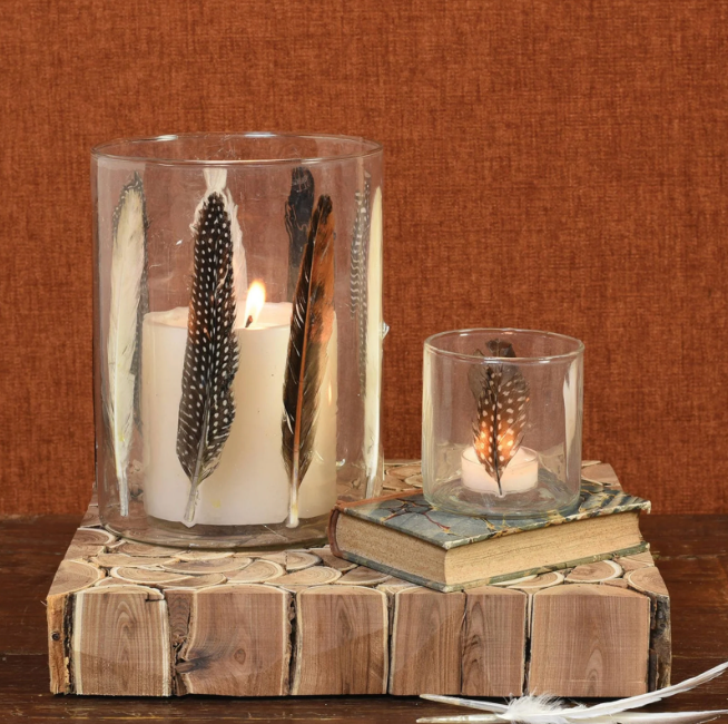 Enameled Feather Hurricane