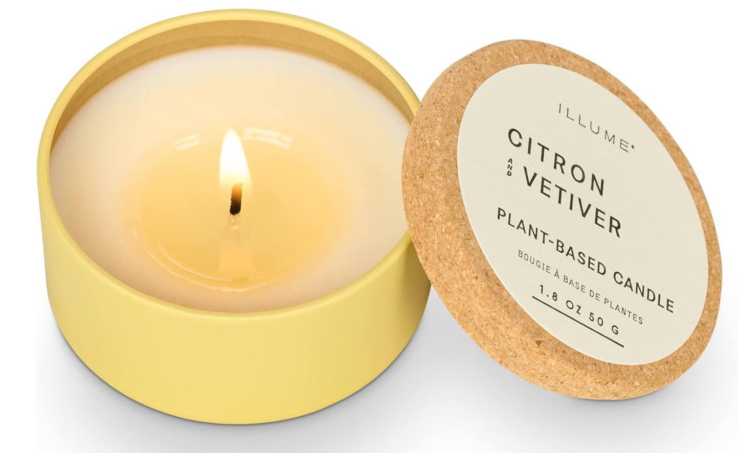 Verde Tin Candle with Cork Lid