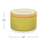 Verde Tin Candle with Cork Lid
