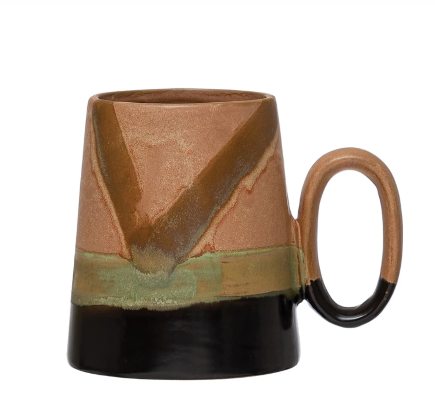 Hand-Painted Stoneware Bowl & Mug