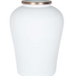 Ophelia Tall Vase, White and Brass